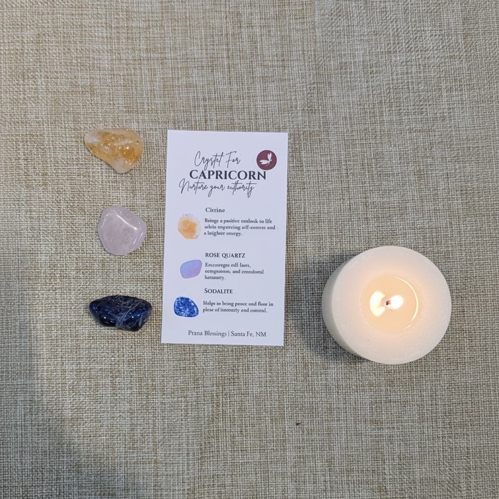 Capricorn Zodiac Set – Flat Lay