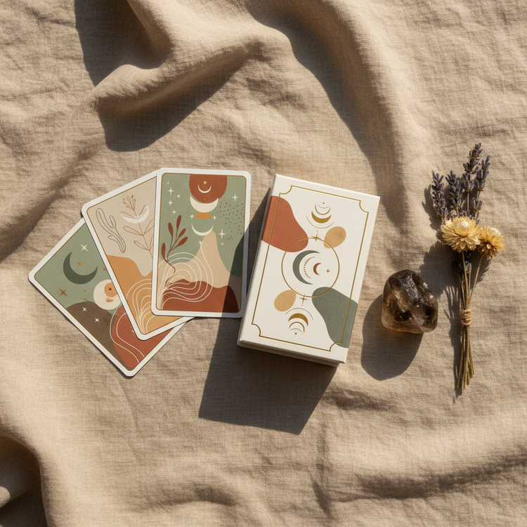 Oracle Decks - Minimal Flat Lay