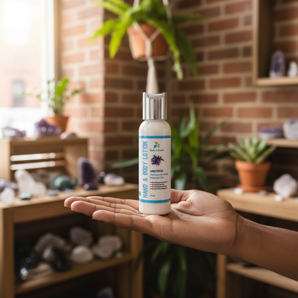Amethyst Lotion In-Hand Lifestyle