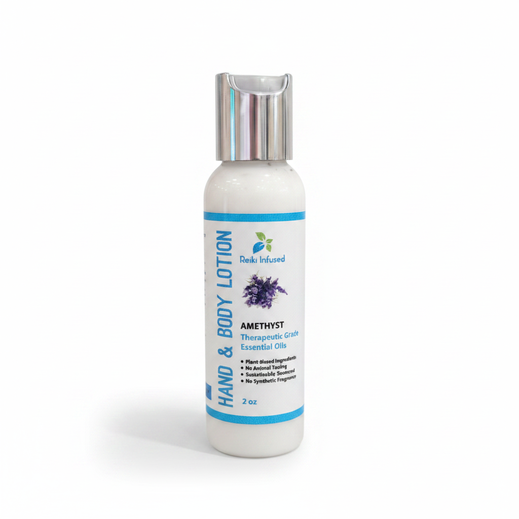 Amethyst Lotion White Background
