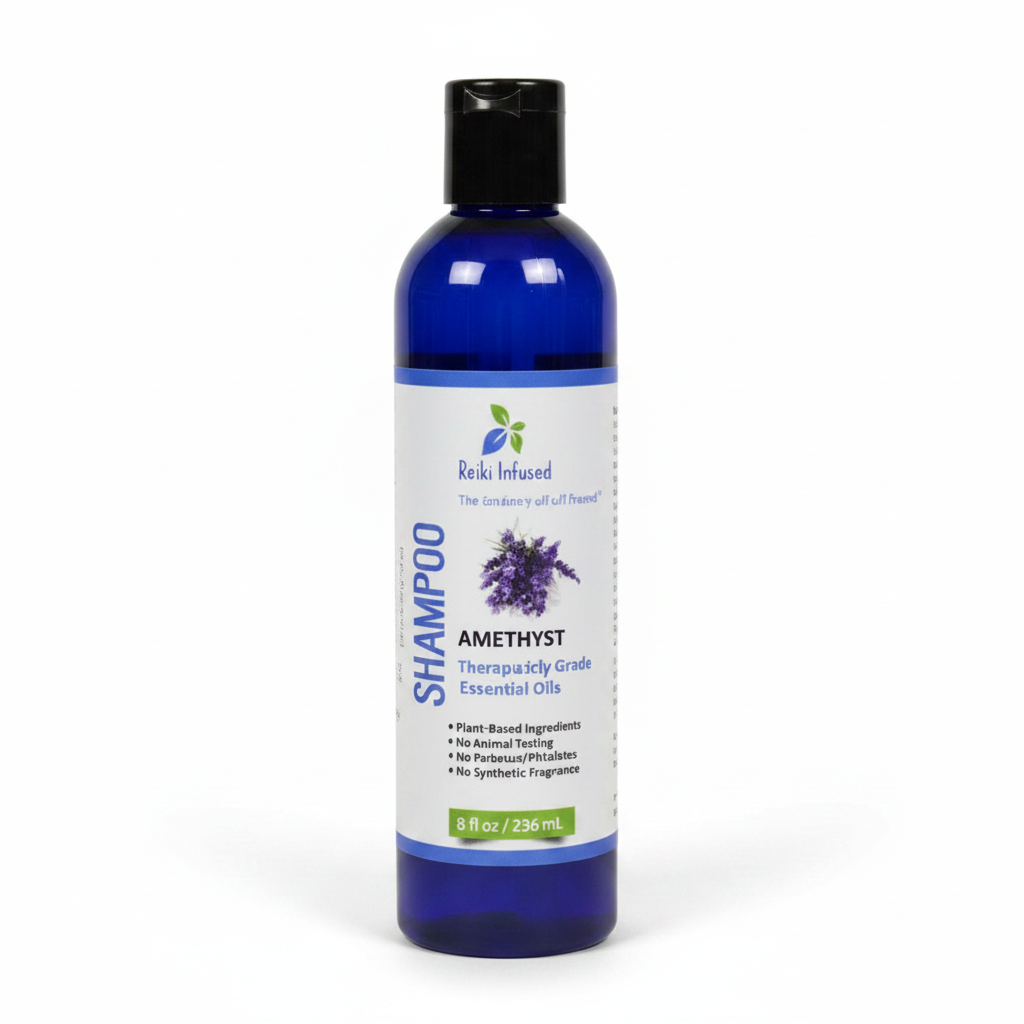 Amethyst Shampoo White Background