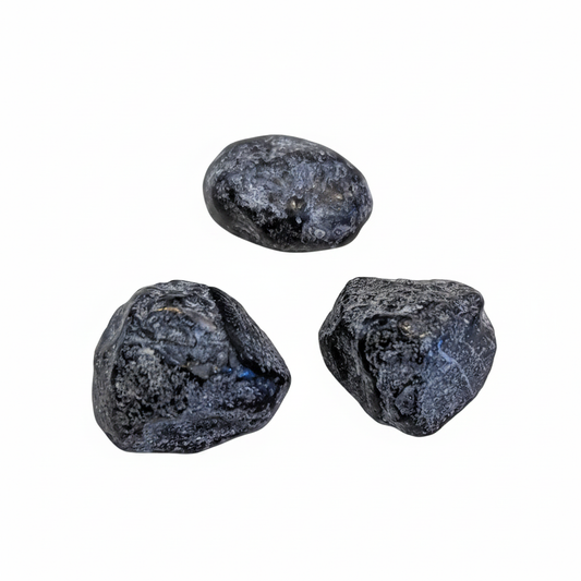 Obsidian Apache Tears .5"- 1" natural crystal shown on a clean light background