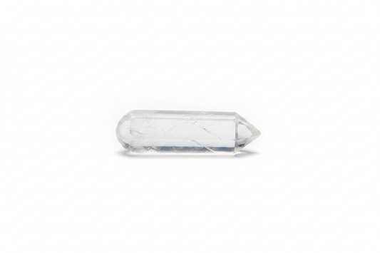 2-Inch Clear Quartz Massager with 6 Facets shown on a clean light background