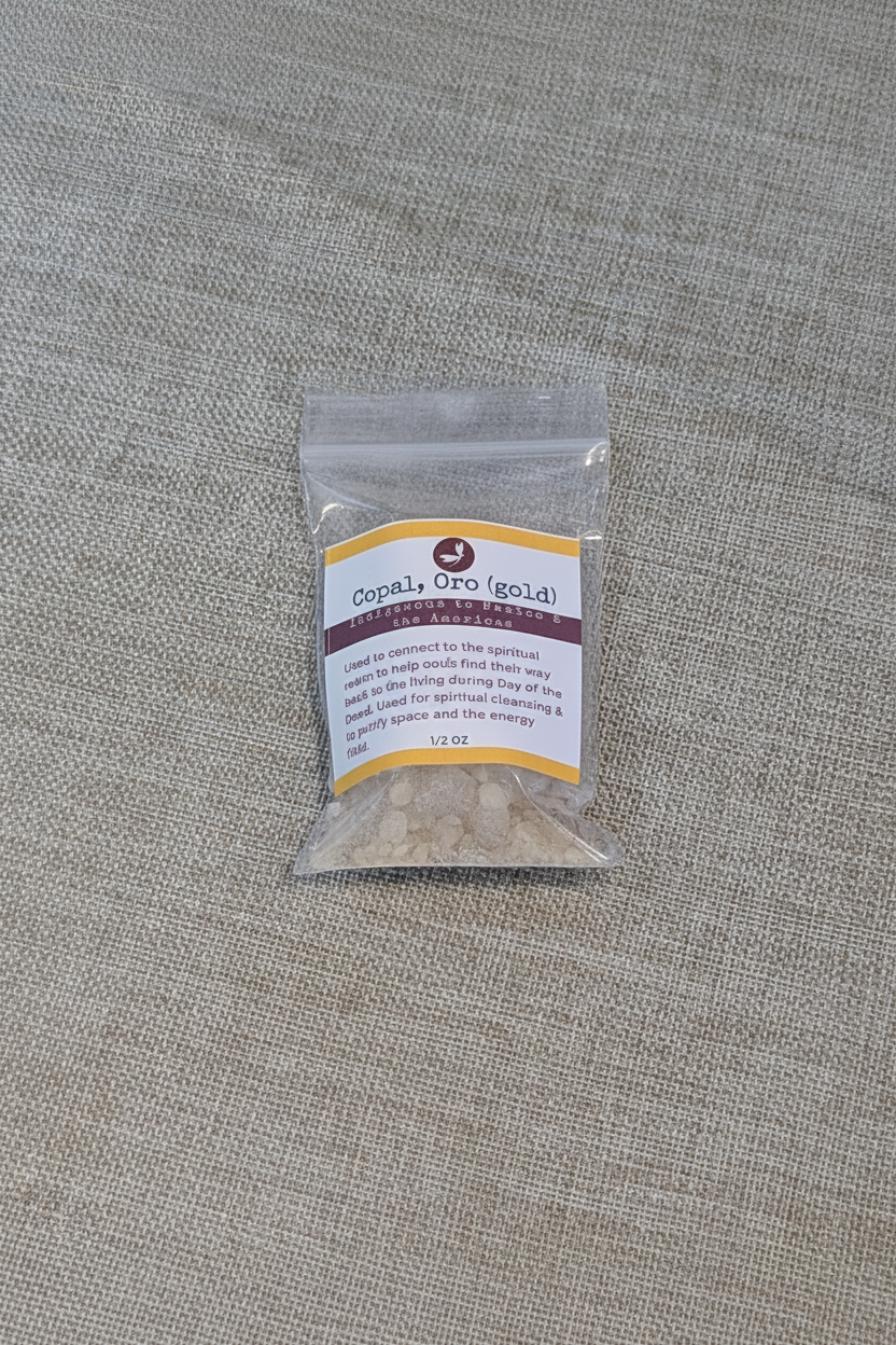 Prana Blessings Copal Oro resin retail packaging