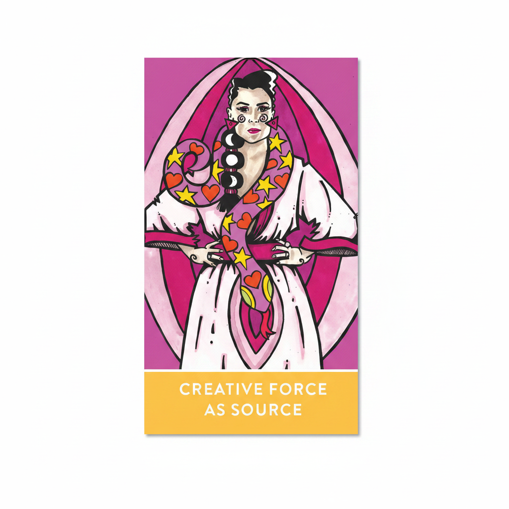 Creative Force as Source card or artwork from Self Source-ery Oracle