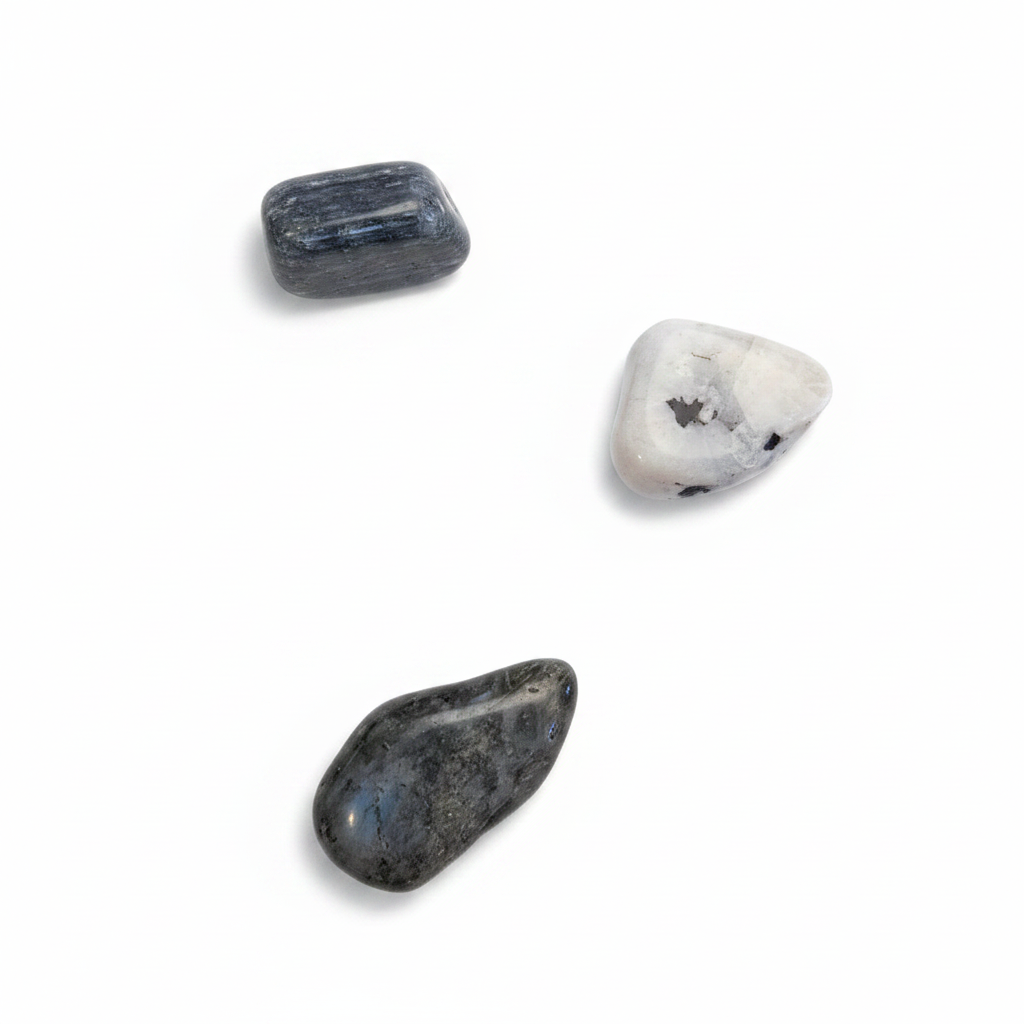 Kyanite, Moonstone, and Labradorite intuition crystal bundle