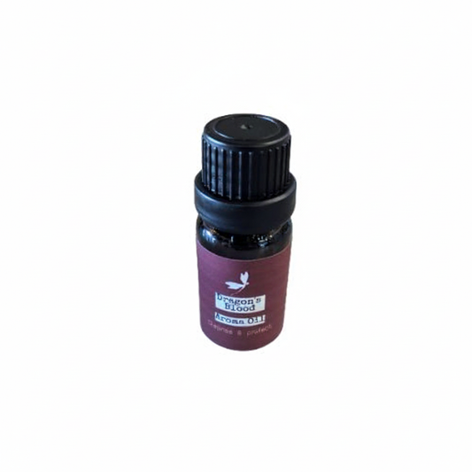 Prana Blessings Dragon’s Blood Aroma Oil 10 mL bottle on a white background