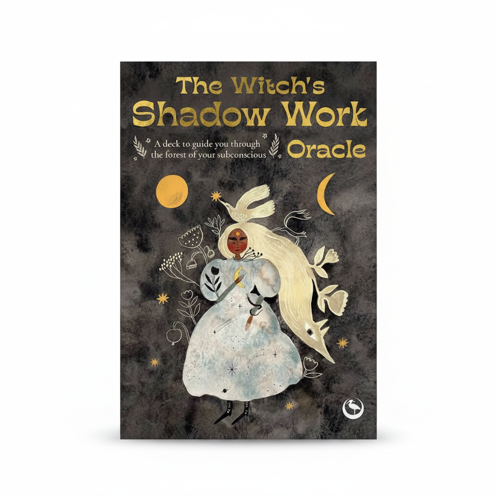 The Witch's Shadow Work Oracle Deck shown in its retail box