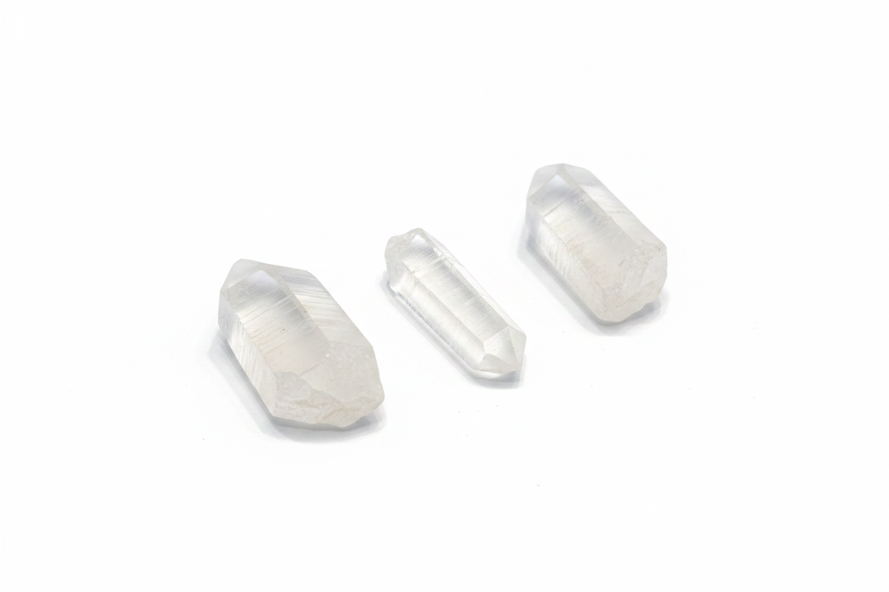 Lemurian Crystal Points 1" - 3" shown on a clean light background
