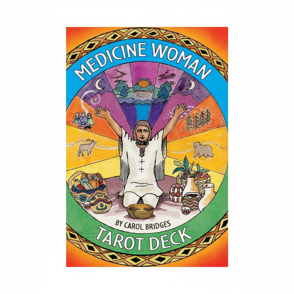Medicine Woman Tarot Deck shown in its retail box
