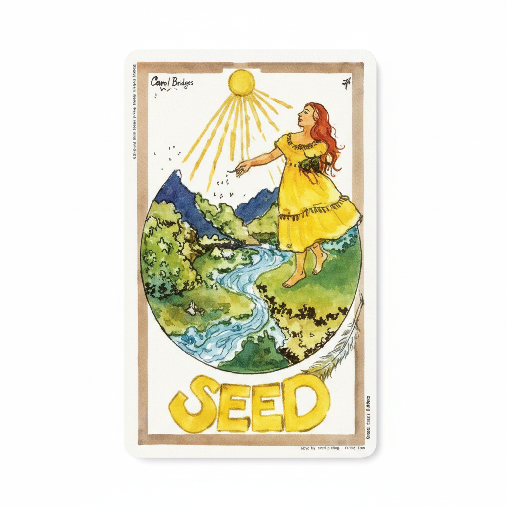 Medicine Woman Tarot Seed card or artwork from Medicine Woman Tarot Deck