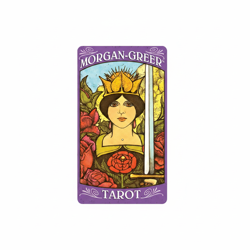 Morgan-Greer Tarot Deck shown in its retail box