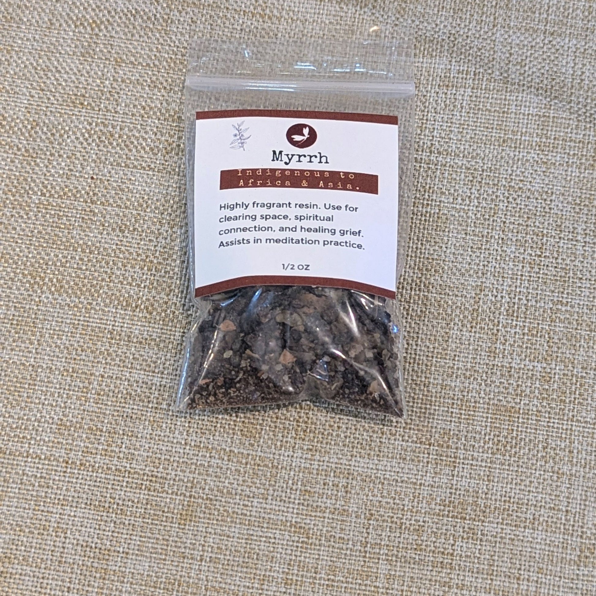 Prana Blessings Myrrh resin retail packaging