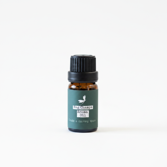Prana Blessings Nag Champa Aroma Oil 10 mL bottle on a white background