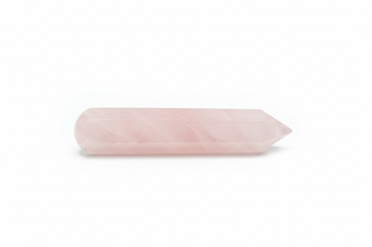 2-Inch Rose Quartz Massager with 6 Facets – Love and Healing shown on a clean light background