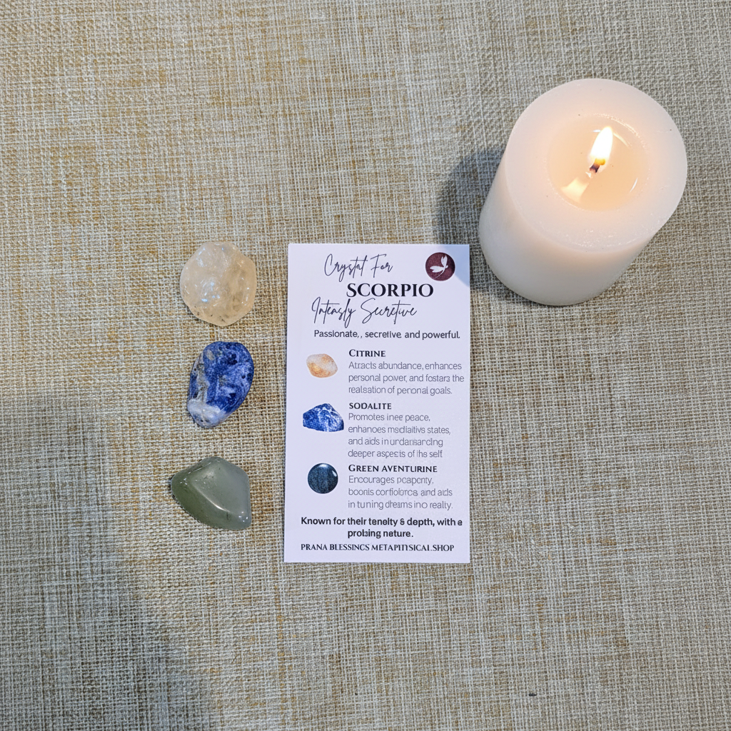 Scorpio Zodiac Set – Flat Lay