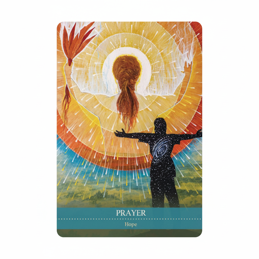 Shamanic Medicine Oracle Prayer card or artwork from Shamanic Medicine Oracle Cards