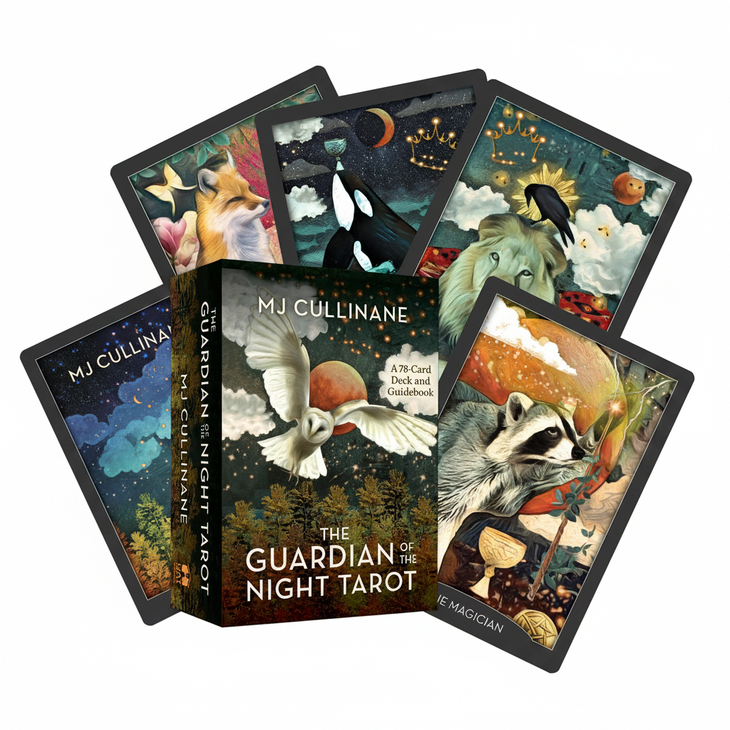 The Guardian of the Night Tarot shown in its retail box