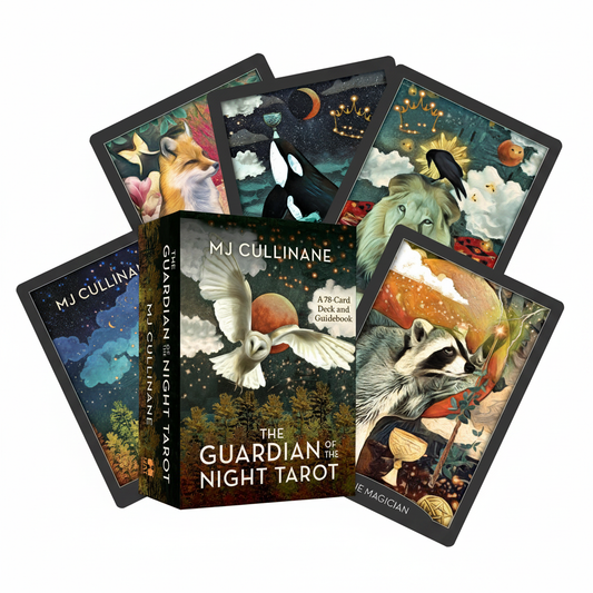 The Guardian of the Night Tarot shown in its retail box