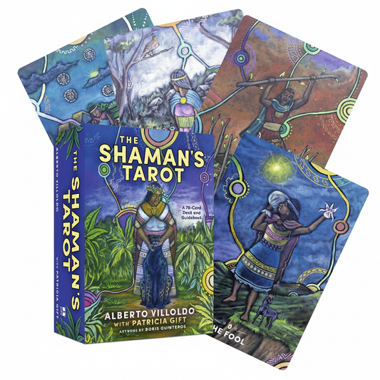 The Shaman's Tarot shown in its retail box