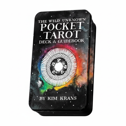 The Wild Unknown Pocket Tarot Deck shown in its retail box