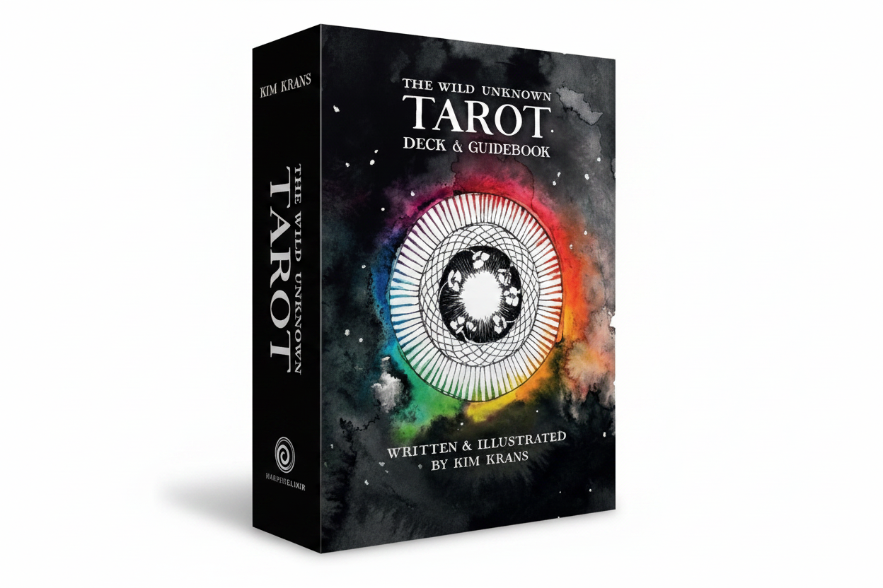 The Wild Unknown Tarot Deck shown in its retail box