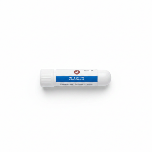 Clarity Aromatherapy Inhaler product packaging on a clean white background