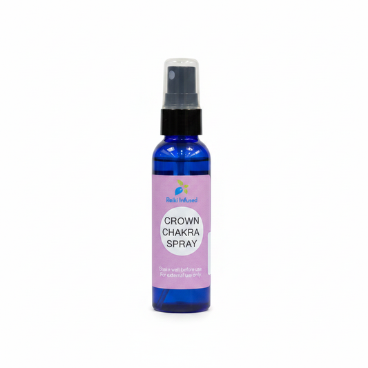 Crown Chakra Spray product packaging on a clean white background