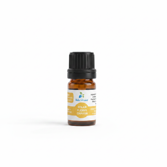 Solar Plexus Chakra Oil product packaging on a clean white background