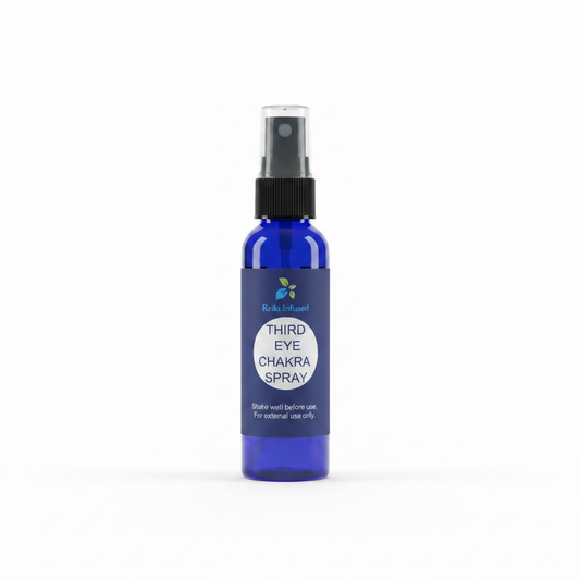 Third Eye Chakra Spray product packaging on a clean white background